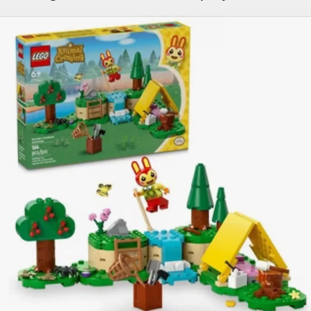 LEGO Animal Crossing Bunnie's Outdoor Activities 77047 Adventure Set toy, game